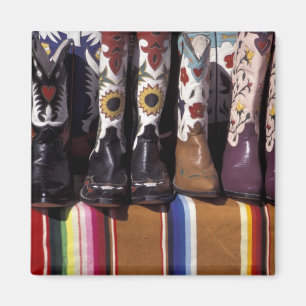 Íman NA, EUA, Novo México, Santa Fé. Botas de cowboy