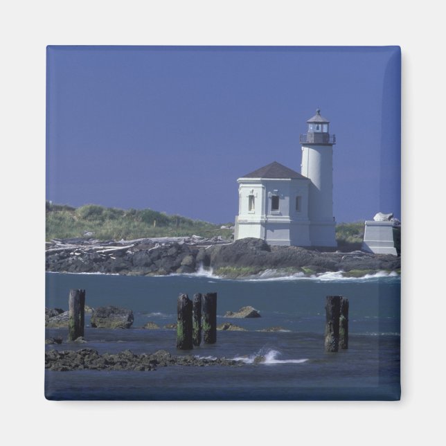 Íman NA, EUA, Oregon, Bandon, Farol Coquille (Frente)