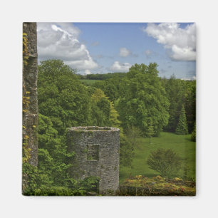 Íman Na Irlanda, no Castelo Blarney uma torre de pedra 