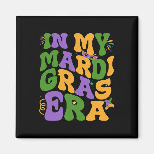 Íman Na Minha Época Mardi Gras Retro Groovy Fleur De Li