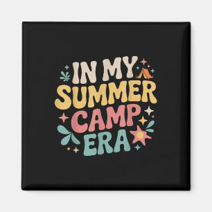 Íman Na Minha Era de Acampamento de Verão Vibe Retro de