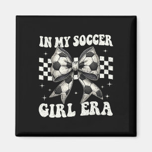 Íman Na Minha Era de Garota de Futebol Coquette Bow Gar