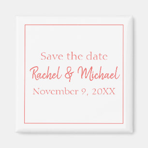 Íman Na moda Coral e ímã branco