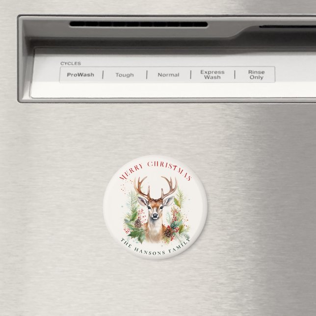 Íman Na moda e Elegante Vestido Natal Personalizado (In Situ (Dishwasher))
