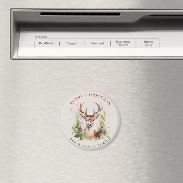 Íman Na moda e Elegante Vestido Natal Personalizado (In Situ (Dishwasher))