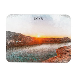 Íman Na moda Ibiza Espanha Sunset