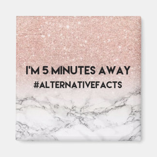 Íman Na moda Marble Alternativo Facts Magnet