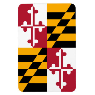 Íman Na moda Maryland Flag Decor