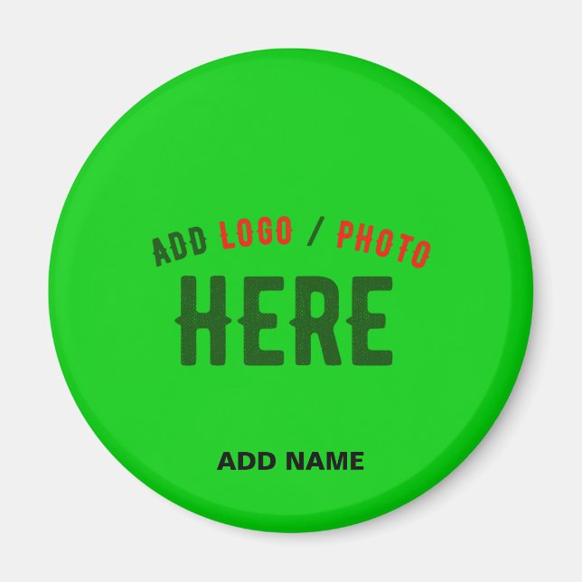 ÍMAN NA MODA MODERNO PERSONALIZADO VERDE LIMÃO VERIFICA (Frente)