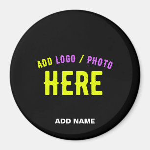 ÍMAN NA MODA MODERNO PERSONALIZÁVEL NEGRO VERIFICADO CO