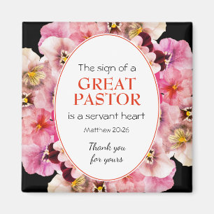 Íman Na moda PASTOR APPRECIANT SERVANT Floral