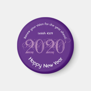 Íman na moda Roxo RENOVAÇÃO DO feliz ano novo VISION 