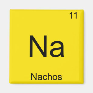 Íman Na - Nachos Funny Chemistry Element Symbol T-Shirt