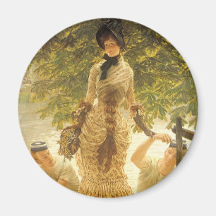 Íman Na Tamisa por James Tissot, realismo do vintage