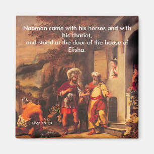 Íman Naaman curou por Elisha - ímã