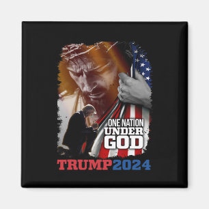 Íman Nação Sob Deus Presidente Trump 2024 America Chri