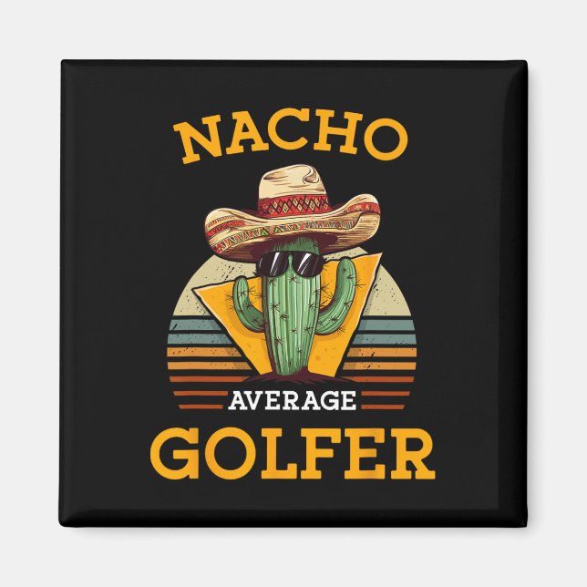 Íman Nacho Golfista Médio Jogador de Golfe Mexicano Eng (Frente)