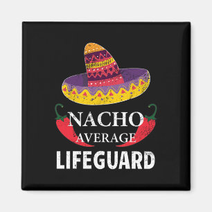 Íman Nacho Média Lifeguard Cinco De Mayo Sombrero