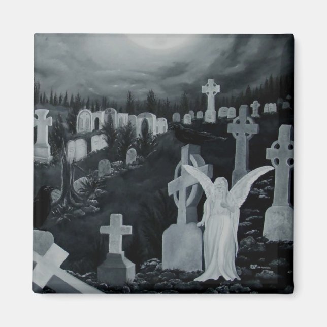 Íman Nachts auf dem Friedhof - Engel (Frente)