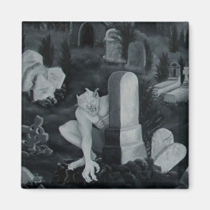 Íman Nachts auf dem Friedhof - Teufel