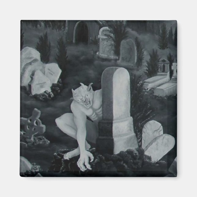 Íman Nachts auf dem Friedhof - Teufel (Frente)