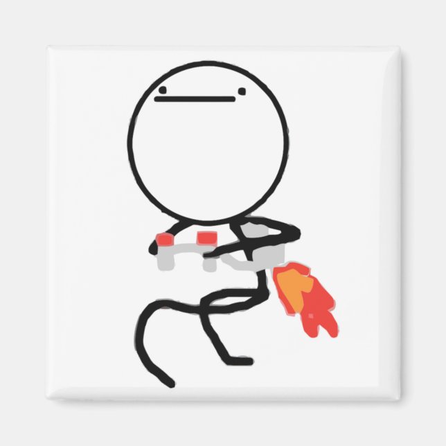 Íman Nada a fazer aqui, Rage Face Meme (Frente)