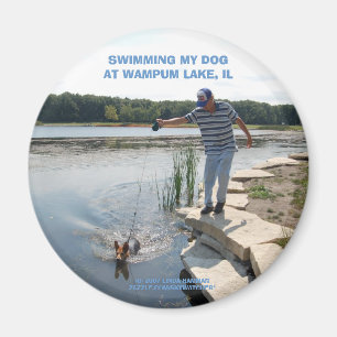 ÍMAN NADANDO MEU MAGNET DE CÃO