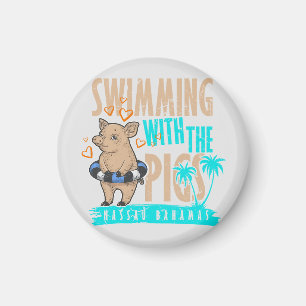 Íman Nadando Nassau Bahamas Cruzeiro de Férias de Magne