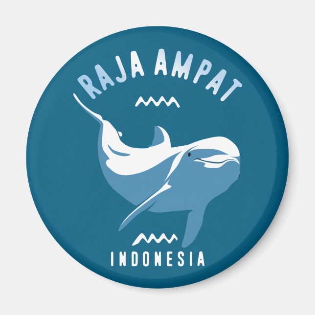 Íman Nadar com golfinhos em Raja Ampat (Frente)