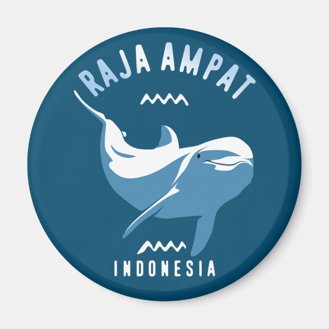 Íman Nadar com golfinhos em Raja Ampat (Frente)