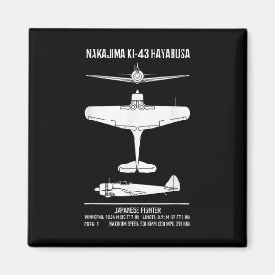 Íman Nakajima Ki-43 Hayabusa Plane de Combate Japonês