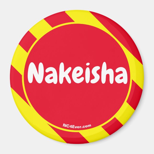 Íman Nakeisha Red/Yellow Magnet (Frente)