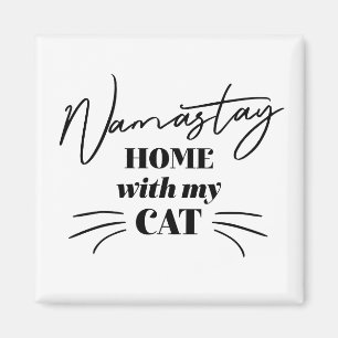 Íman Namastay Home Com Meu Gato