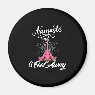 Íman Namaste 6 pés longe Flamingo Yoga Professores Soci