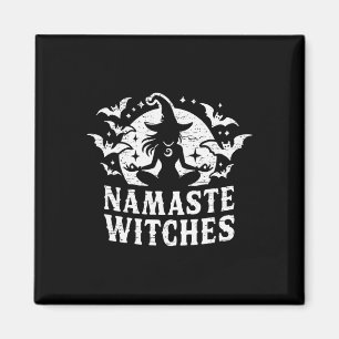 Íman Namaste Bruxas Yoga Meditação de Halloween 