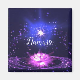 Íman Namaste Cote Purple Crystal Lotus & Star