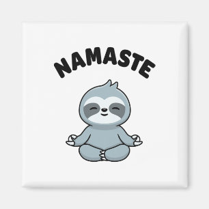 Íman Namaste Divertido Sloth Fofo Kawaii Yoga Sloth Est