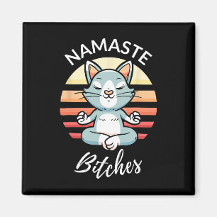 Íman Namaste É Yoga Sarcástico Camisa de Meditação Engr