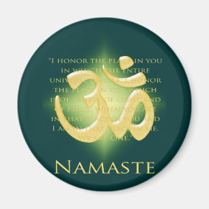 Íman Namaste - Eu arco a você (em verde)