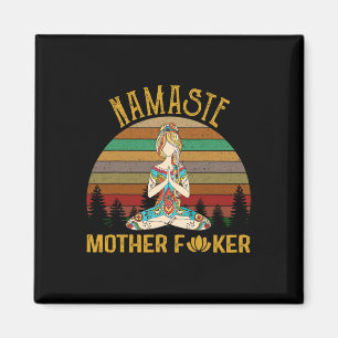 Íman Namaste Mãe Er Yoga Treino Fitness Engraçado