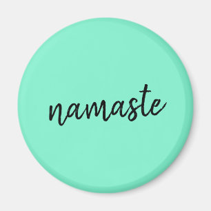 Íman Namaste   Neo Mint Green Yoga Espiritual
