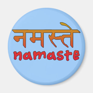 Íman Namaste no roteiro inglês e do Hindi