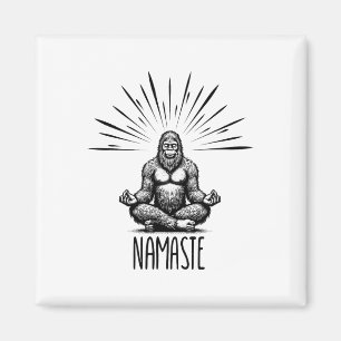 Íman Namaste Pé Grande Yoga Meditação Engraçado Yoga Pé