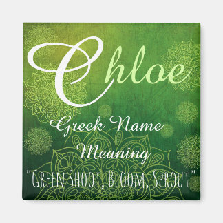 Íman Name Magnet: Chloe, Sprout, Bloom