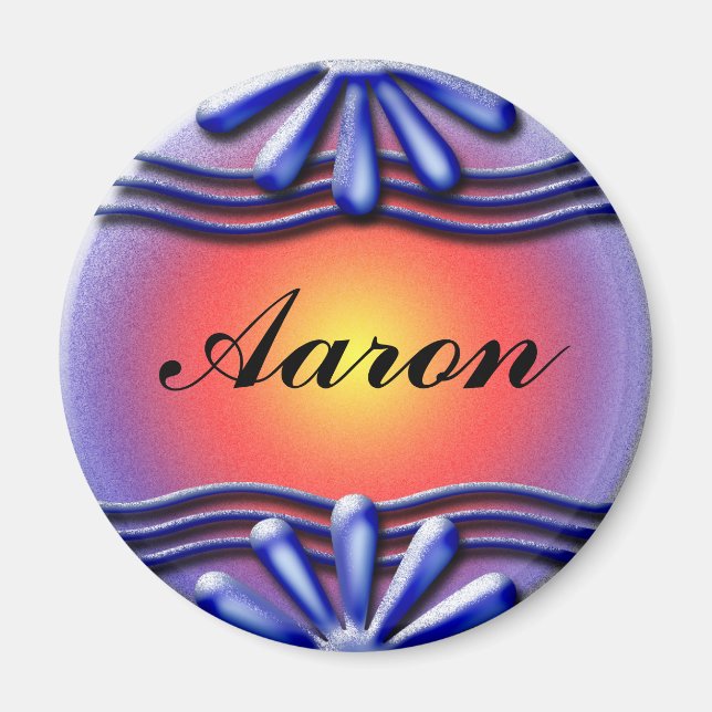 Íman Nameplate Blue (Frente)