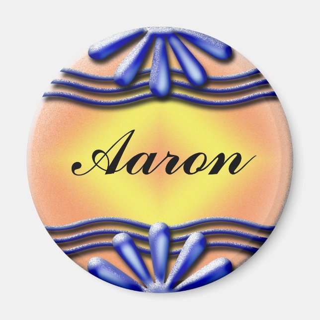 Íman Nameplate Blue (Frente)