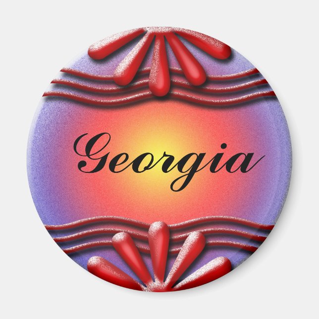 Íman Nameplate Red (Frente)