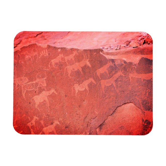 Íman Namíbia África - Magneta de pintura rupestre (Horizontal)