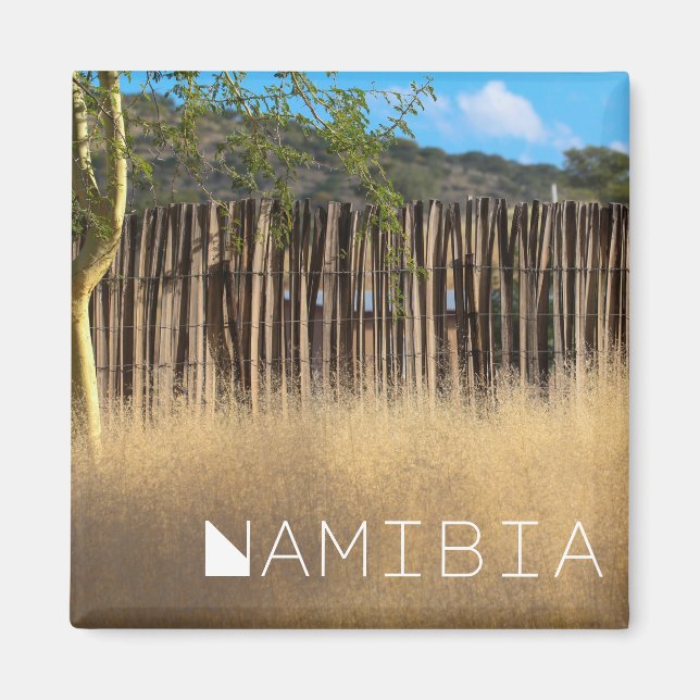 Íman Namíbia África Paisagem Namíbia Grass Natureza (Frente)