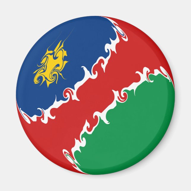 Íman Namíbia Gnarly Flag (Frente)